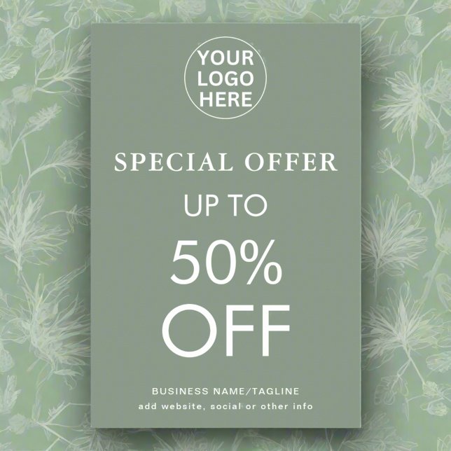  Special Offer l Discount Final Sale Sage Green  Poster (Creator Uploaded)