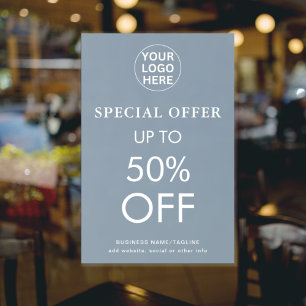 Special Offer l Final Sale Discount Dusty Blue Poster