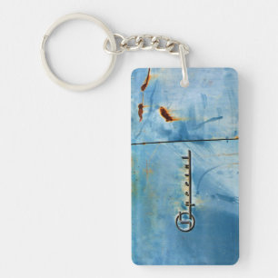 "Special" Old Rusty American Car Details Key Ring