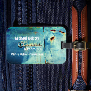 "Special" Old Rusty American Car Details Luggage Tag