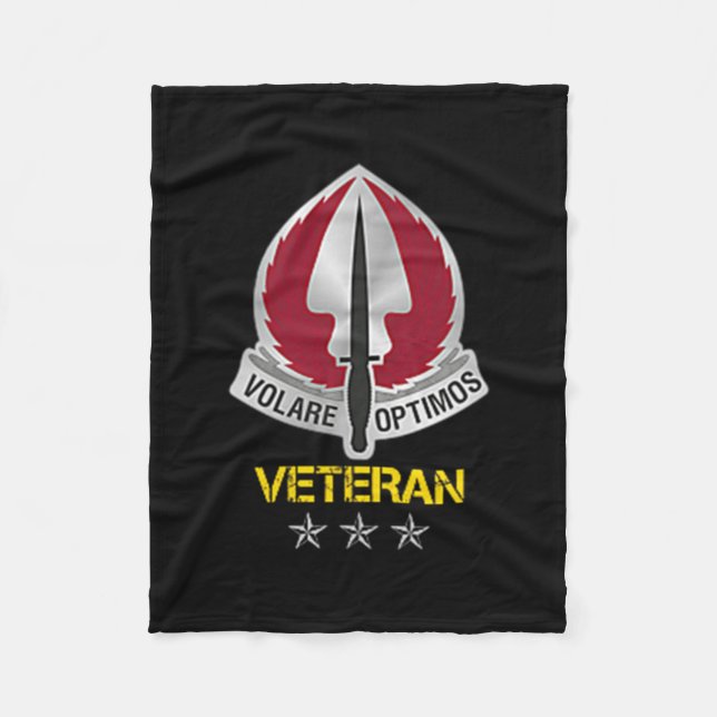 Special Operations Aviation Command Logo Veteran P Fleece Blanket (Front)