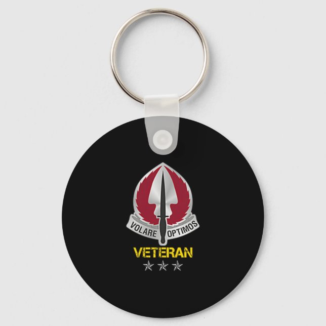 Special Operations Aviation Command Logo Veteran P Key Ring (Front)