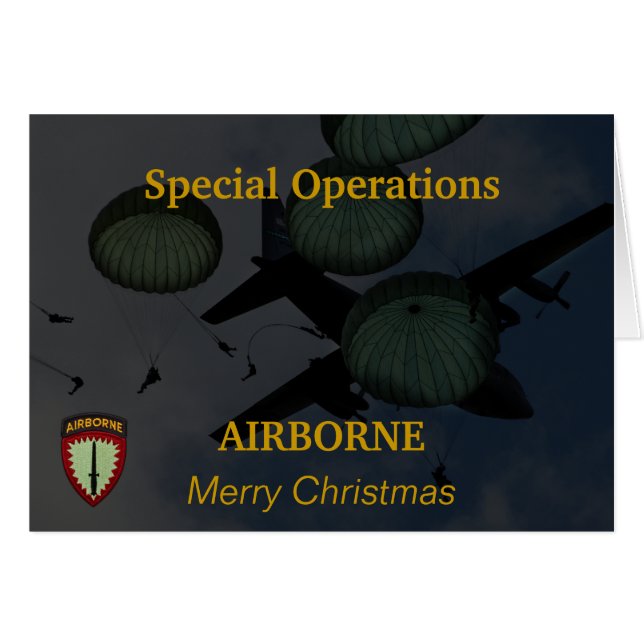 special operations command europe veterans Card (Front Horizontal)