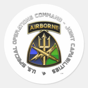 Special Operations Command – Joint Capabilities Classic Round Sticker