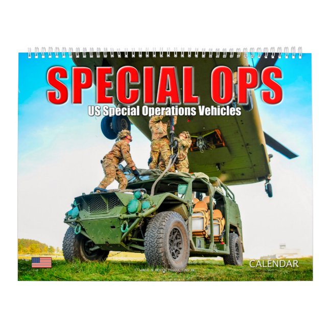 SPECIAL OPS - US Special Operations Vehicles Calendar (Cover)
