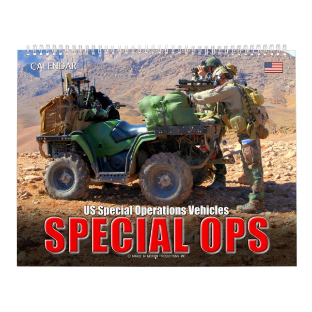 SPECIAL OPS - US Special Operations Vehicles Calendar (Cover)