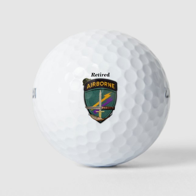 Special ops usacapoc civil affairs soc sof patch golf balls (Front)
