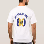 Special order 80th Birthday BIRTHDAY GIRL T-Shirt<br><div class="desc">Special order for 80th birthday</div>
