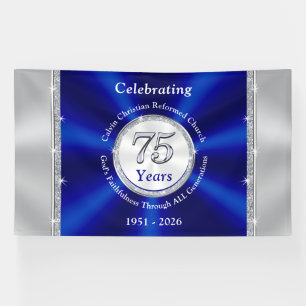 Special Order, Celebrating 75 Years, Church Banner
