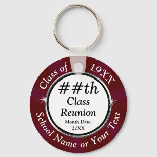 Special Order, Class Reunion Logo Keychain, 2 Side Key Ring
