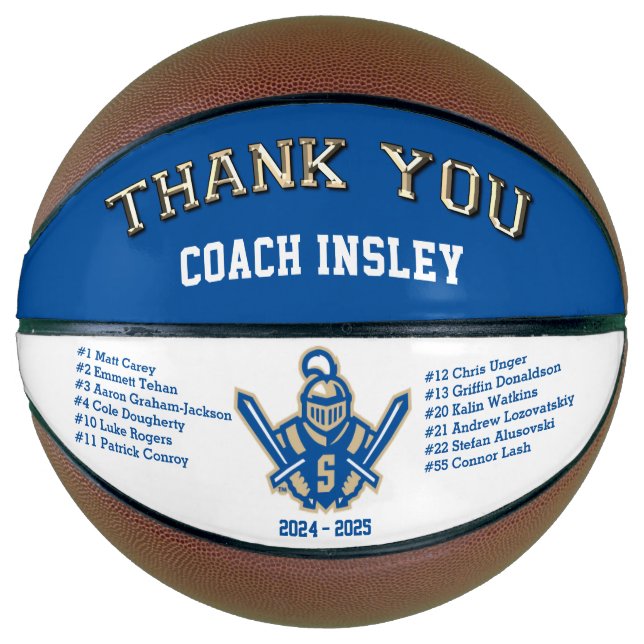 Special Order Customisable Basketball for Coach, (Front)