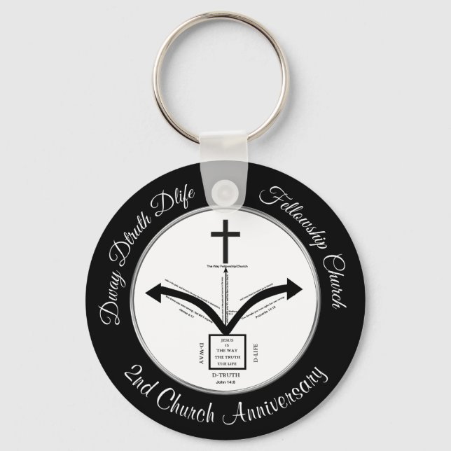 Special Order Dway Dtruth Dlife Church Keychains (Front)