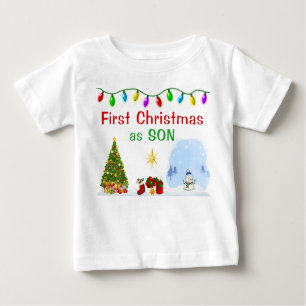 Special Order First Christmas as Son Shirt