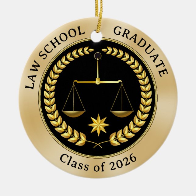 Special Order Law School Ornament for Caitlyn (Front)