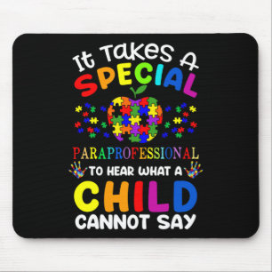 Special Paraprofessional Autism Awareness Mouse Pad