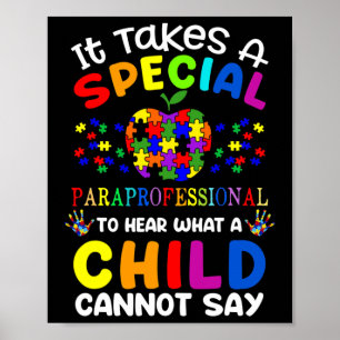 Special Paraprofessional Autism Awareness Poster