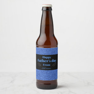Special personalis father’s day beer bottle labe label