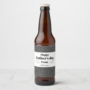 Special personalis father’s day beer bottle labe label