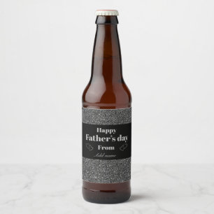 Special personalis father’s day beer bottle labe label