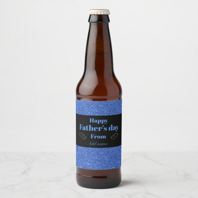 Special personalis father’s day beer bottle label (Front)