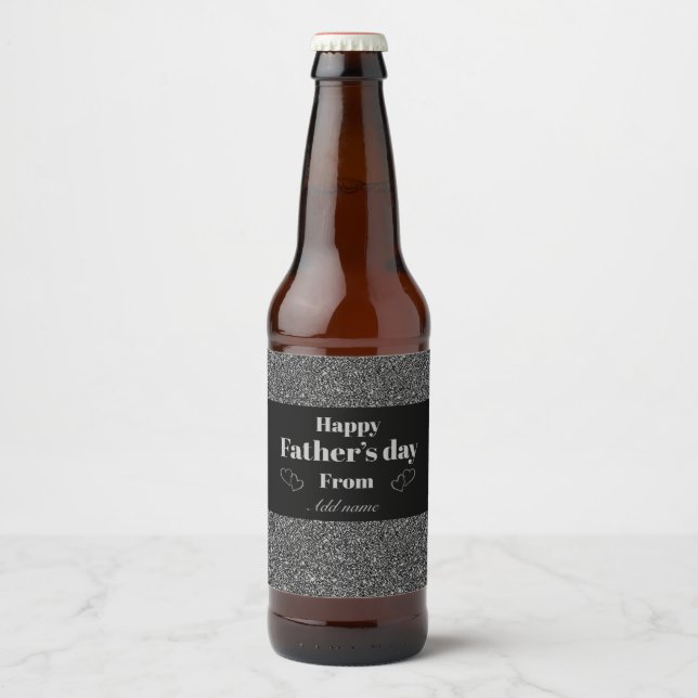 Special personalis father’s day beer bottle label (Front)