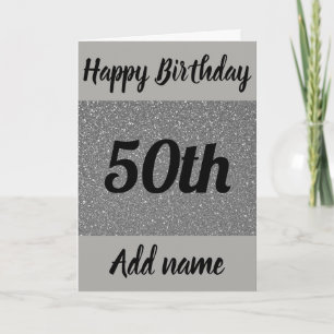 Special personalised 50th birthday card