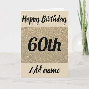 Special personalised 60th birthday card