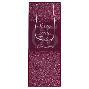 special personalised age birthday gift bag 65th