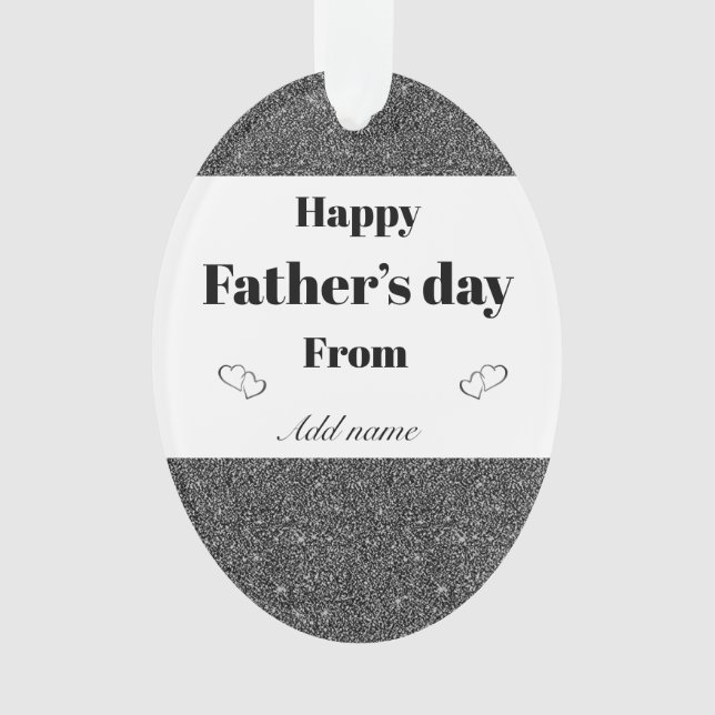 Special personalised father’s day ornament gift (Front)