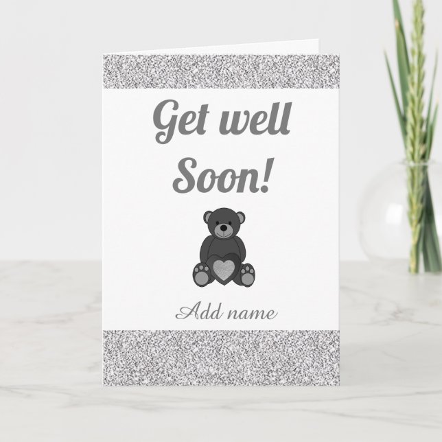 Special personalised get well soon card (Front)