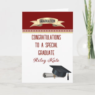 Special! Personalised graduation Card