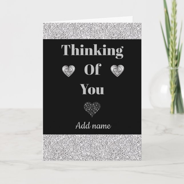 Special personalised thinking of you card (Front)