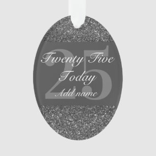 Special personalized birthday ornament gift 25th