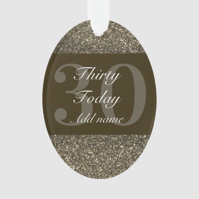 Special personalized birthday ornament gift 30th (Front)