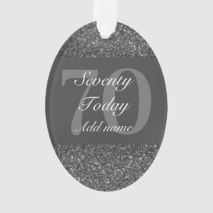 Special personalized birthday ornament gift 70th