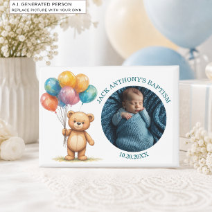 Special Photo Boy's Baptism Favour Magnet