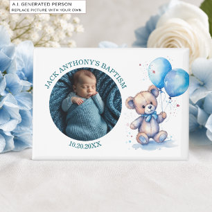 Special Photo Boy's Baptism Favour Magnet