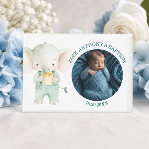 Special Photo Boy's Baptism Jungle Animals Favour Magnet