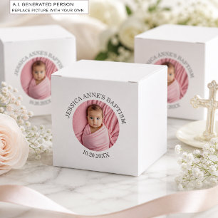 Special Photo Girl's Baptism Favour Box
