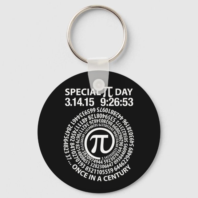 Special Pi Day 2015, Spiral Key Ring (Front)