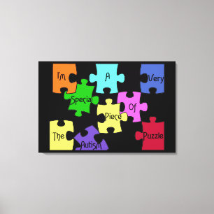 Special Piece Of The Autism Puzzle Premium Canvas Print