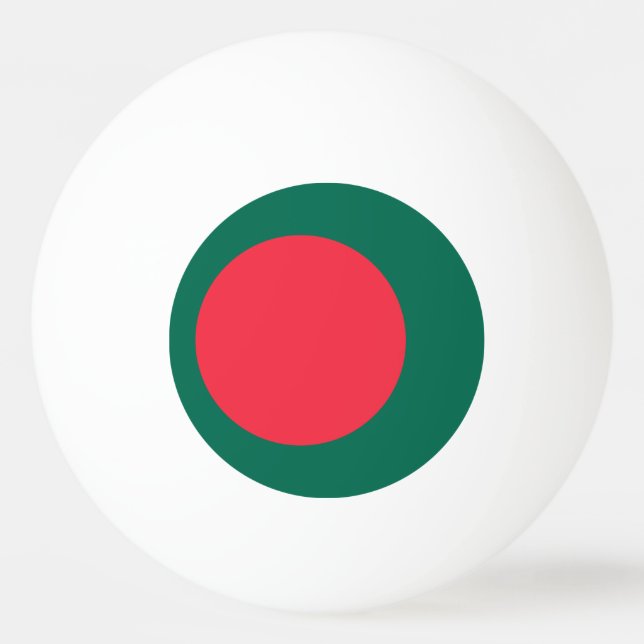 Special ping pong ball with Flag of Bangladesh (Back)