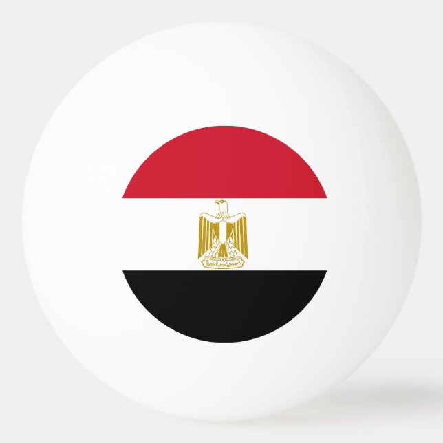 Special ping pong ball with Flag of Egypt (Back)