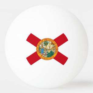 Special ping pong ball with Flag of Florida