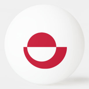 Special ping pong ball with Flag of Greenland