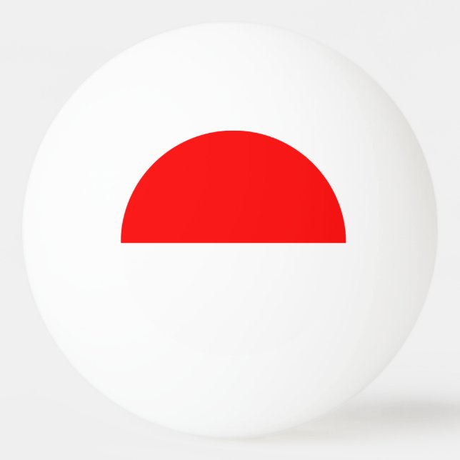 Special ping pong ball with Flag of Indonesia (Back)
