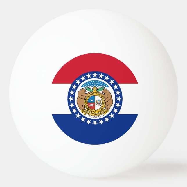 Special ping pong ball with Flag of Missouri (Back)