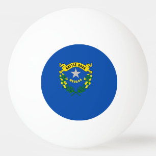 Special ping pong ball with Flag of Nevada