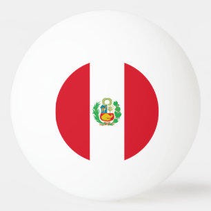 Special ping pong ball with Flag of Peru