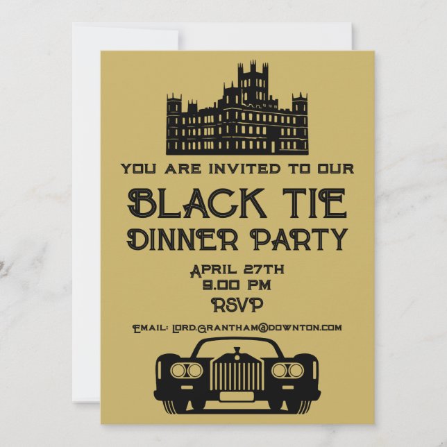 Special Posh Dinner Party Invites (Front)